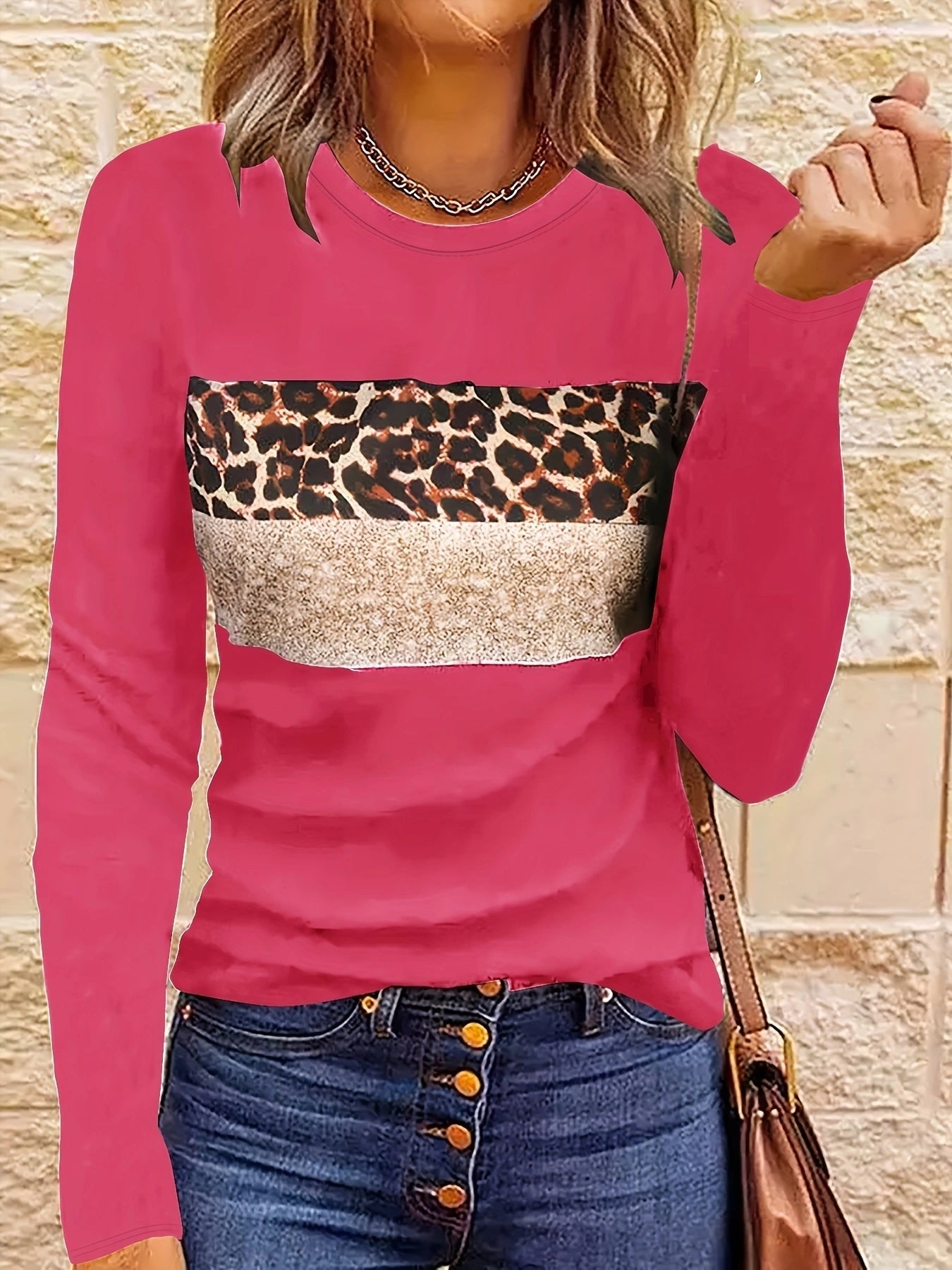 Lada | Das Schicke Leopard-Print Langarmshirt