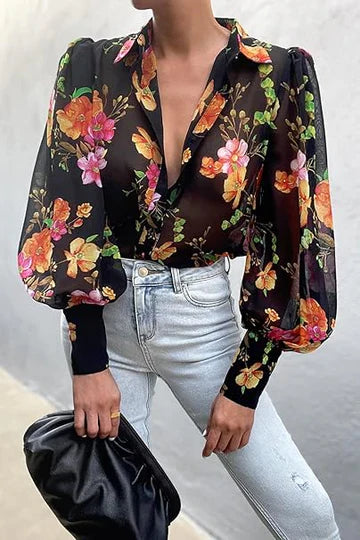 Silke Sophie - Elegantes Top mit Blumendruck