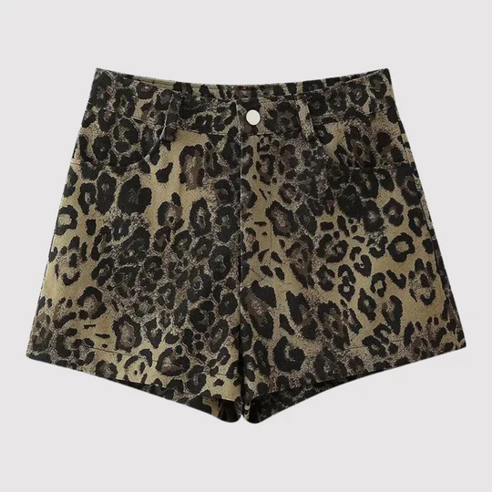 Frances - Shorts Mit Leopardenmuster