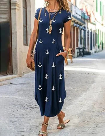 Katarina - Kurzärmeliges Freizeitkleid