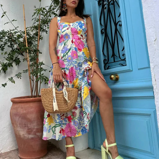 Alda - Kleid Mit Blumenmuster Und Ärmeln