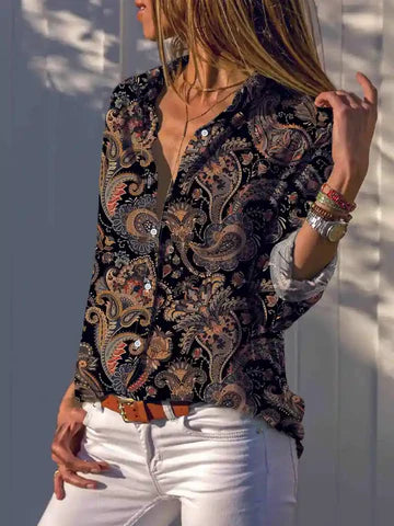 Elara - Top mit Paisleymuster