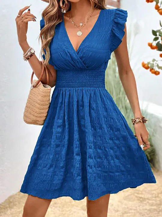Hannelie - Lässiges Kleid Mit Gerafften Ärmeln
