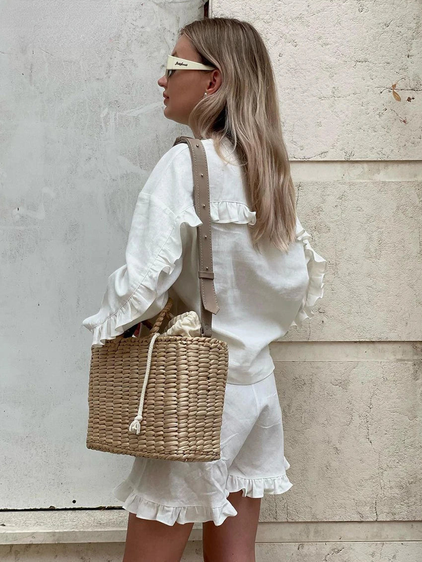 Mathilde - Set aus geraffter Baumwolle