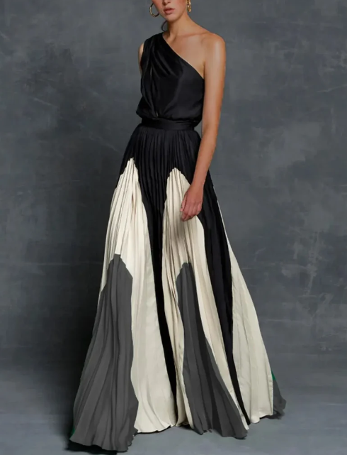 Olha - One-Shoulder Maxikleider