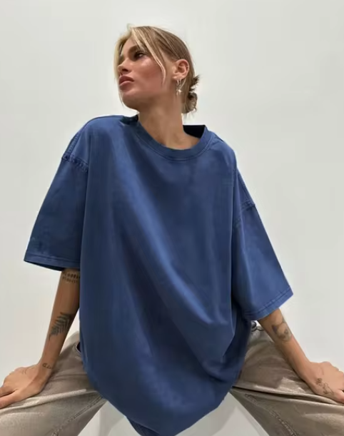 Calla - Baumwolle Retro T-Shirt Damen Vintage