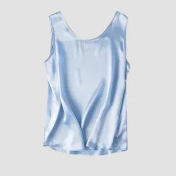 Gunta - Ärmelloses Seidensatin-Top