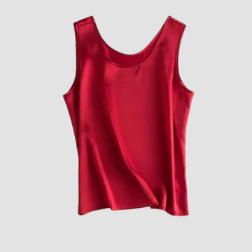 Gunta - Ärmelloses Seidensatin-Top