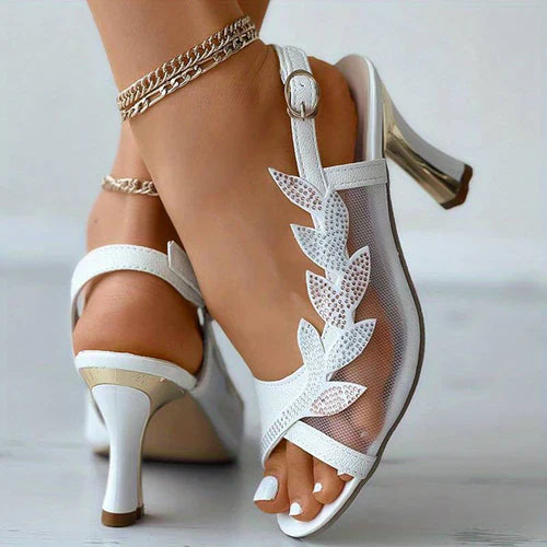 Gundula - Damen-Mesh-Sandalen Mit Hohem Absatz
