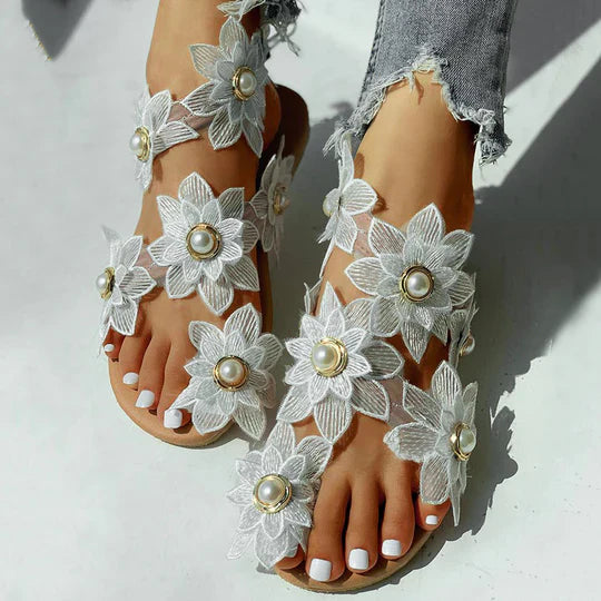 Naomi - Sandalen mit floralem Muster