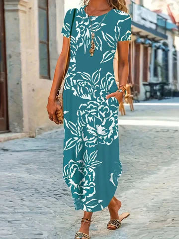Katarina - Kurzärmeliges Freizeitkleid