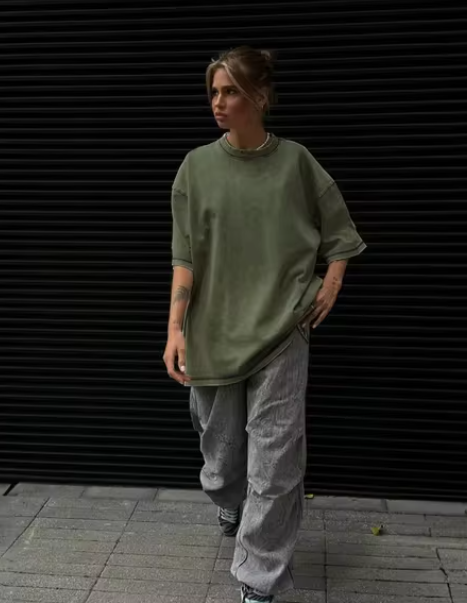 Calla - Baumwolle Retro T-Shirt Damen Vintage