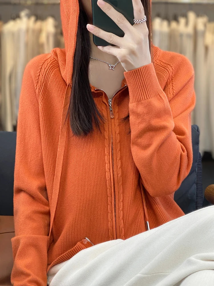 Chay | Luxuriöser Kapuzen-Cardigan