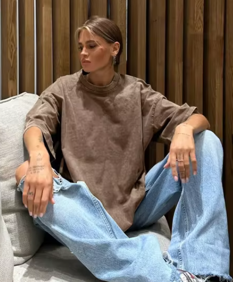 Calla - Baumwolle Retro T-Shirt Damen Vintage