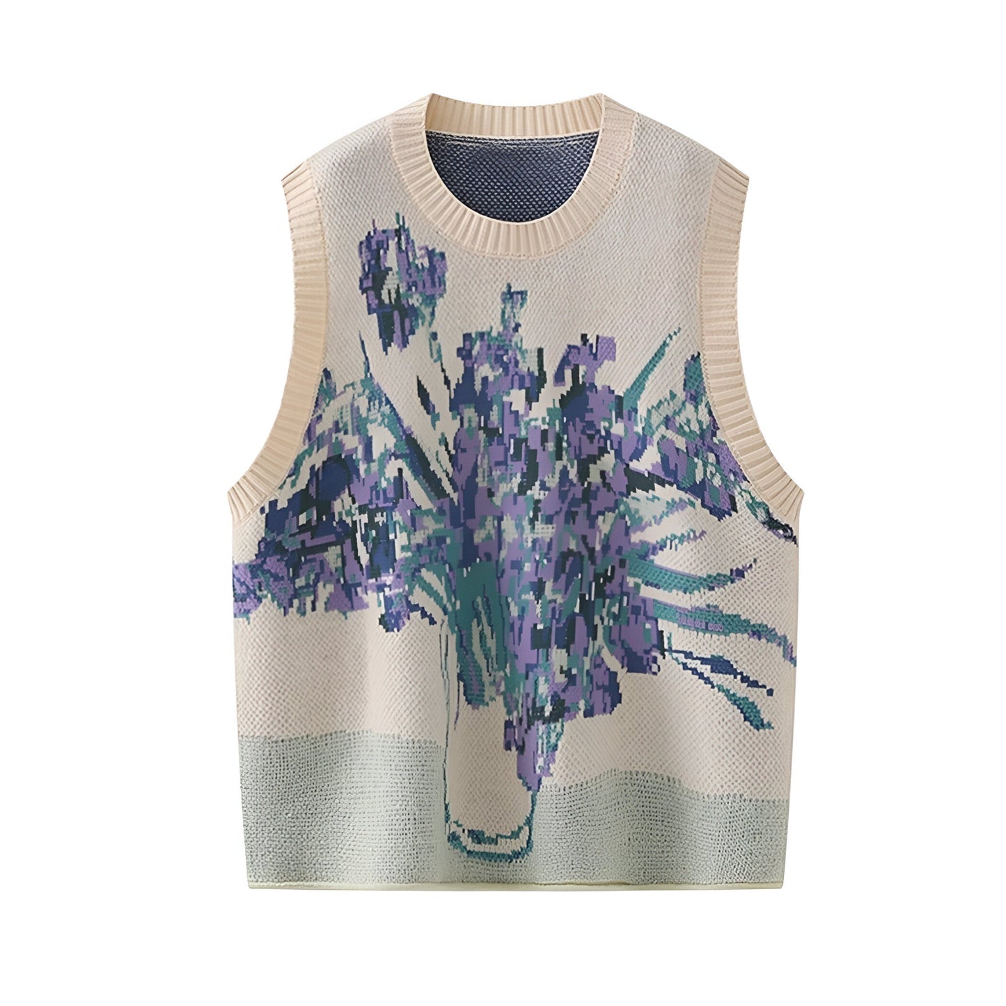 Hariette | Koreanischer Stil Pink Peach Blossom Strickweste