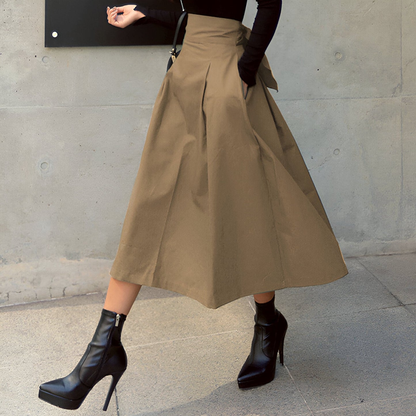 Malena | Damen koreanische Mode langen Rock