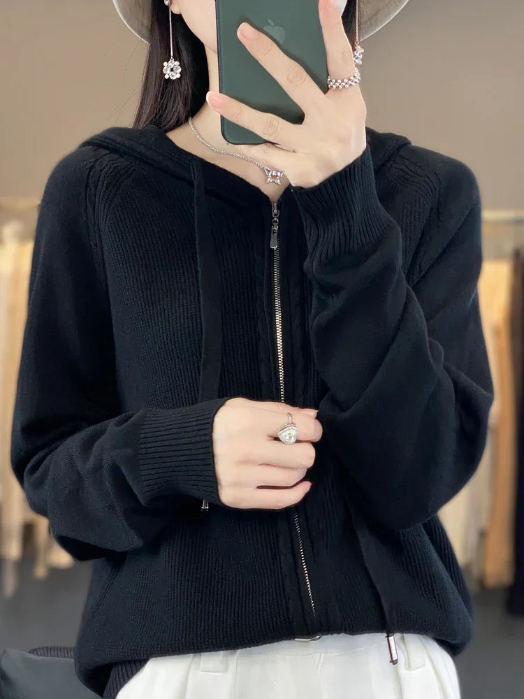 Chay | Luxuriöser Kapuzen-Cardigan