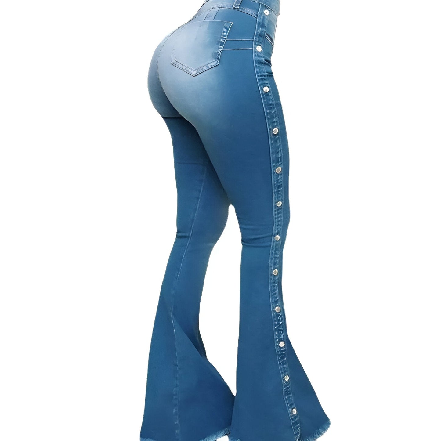 Genoveva | Vintage-inspirierte High-Waist Flared Jeans