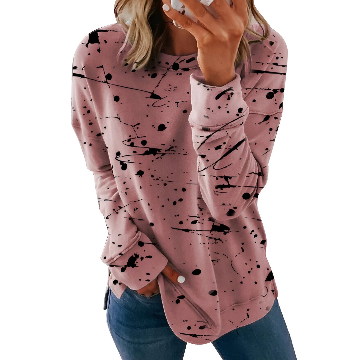 Edwina | Vibrantes Tie-Dye Langarm-Top (Saison 1)