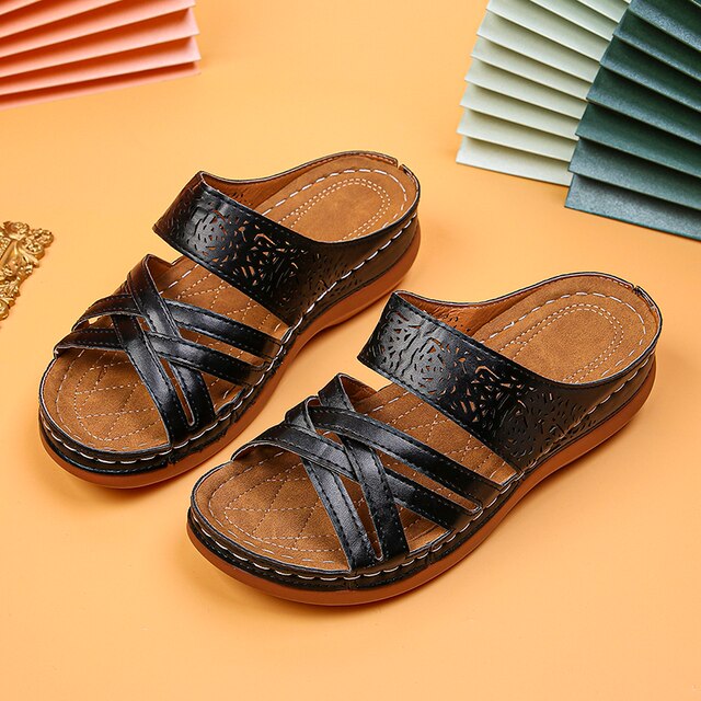 FEMKE - Orthopädische Vintage-Sandalen