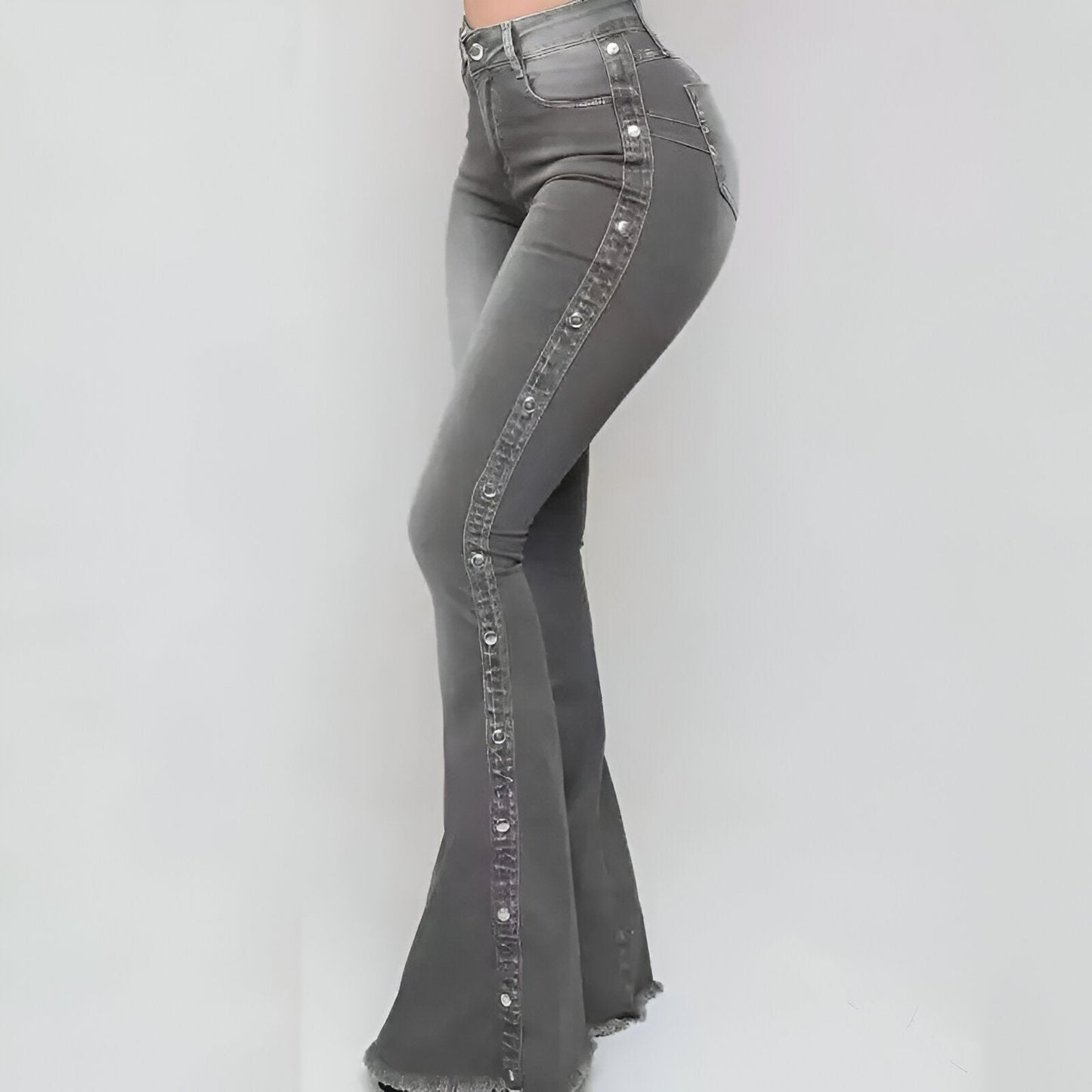 Genoveva | Vintage-inspirierte High-Waist Flared Jeans