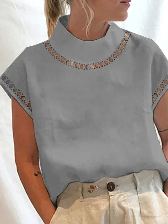 Paulette - Vintage Lässige Bluse