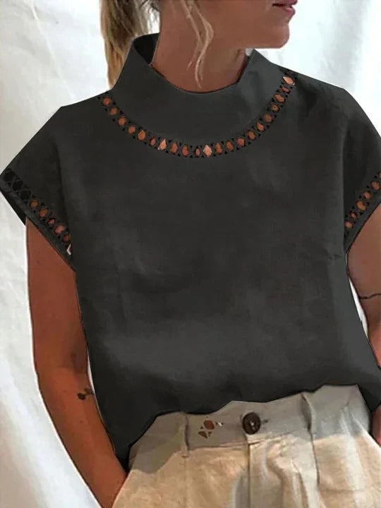 Paulette - Vintage Lässige Bluse