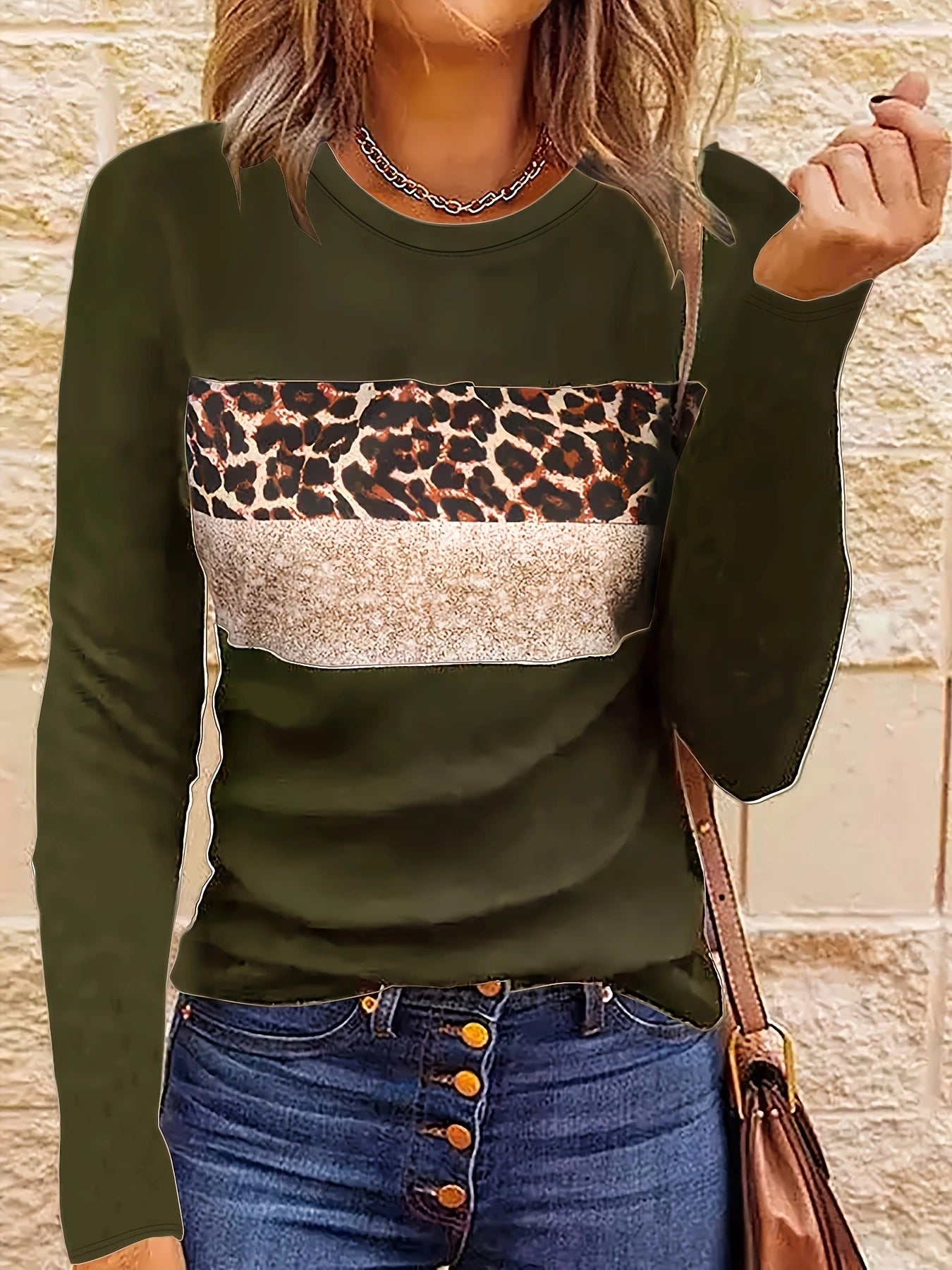 Lada | Das Schicke Leopard-Print Langarmshirt