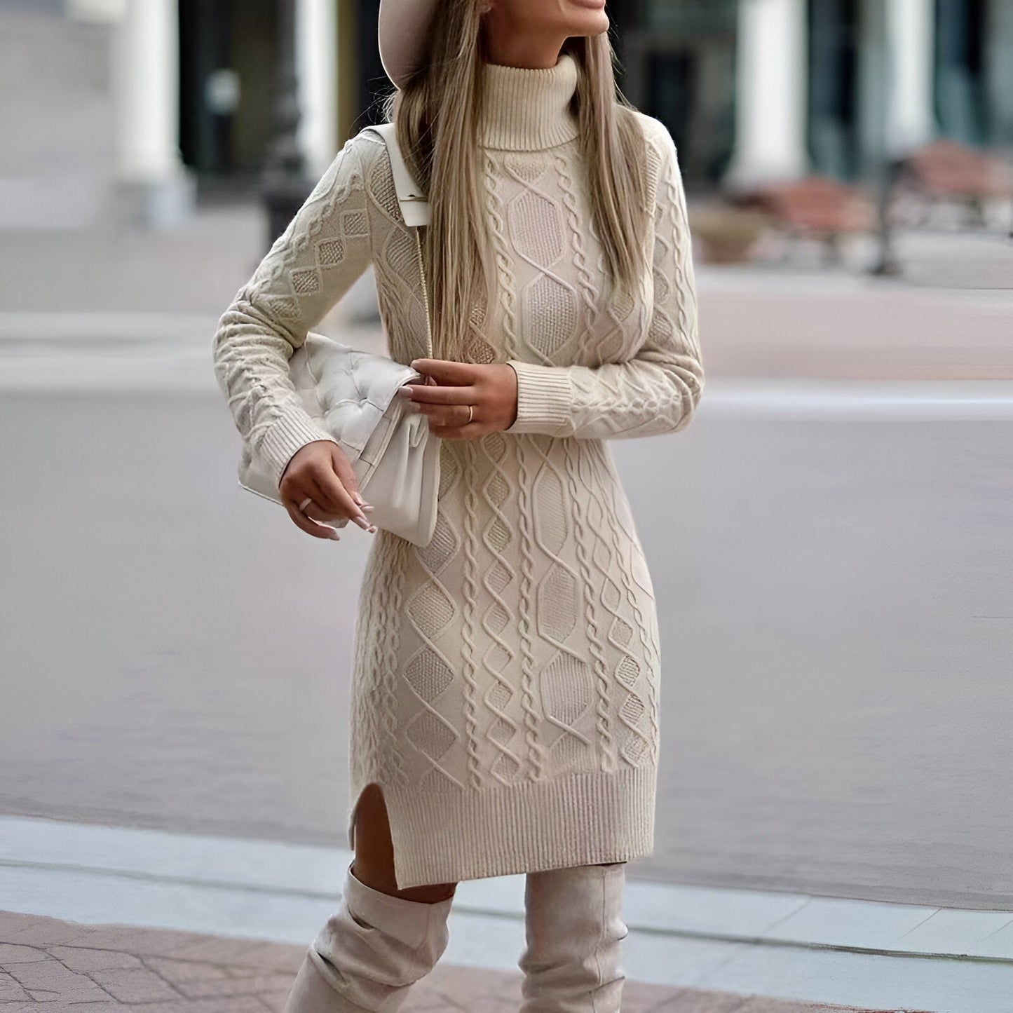 Rebekka | Elegantes Strickkleid