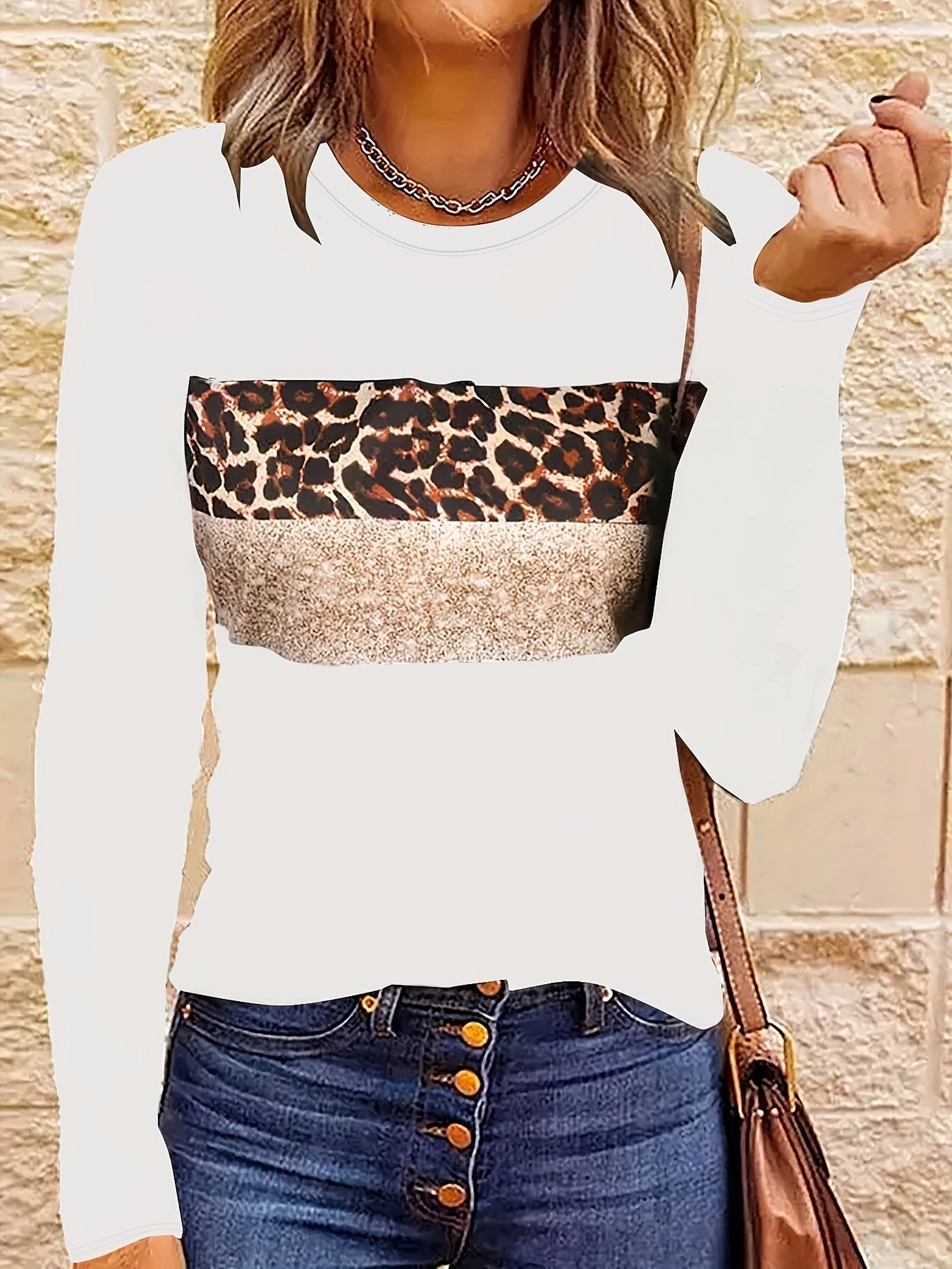 Lada | Das Schicke Leopard-Print Langarmshirt