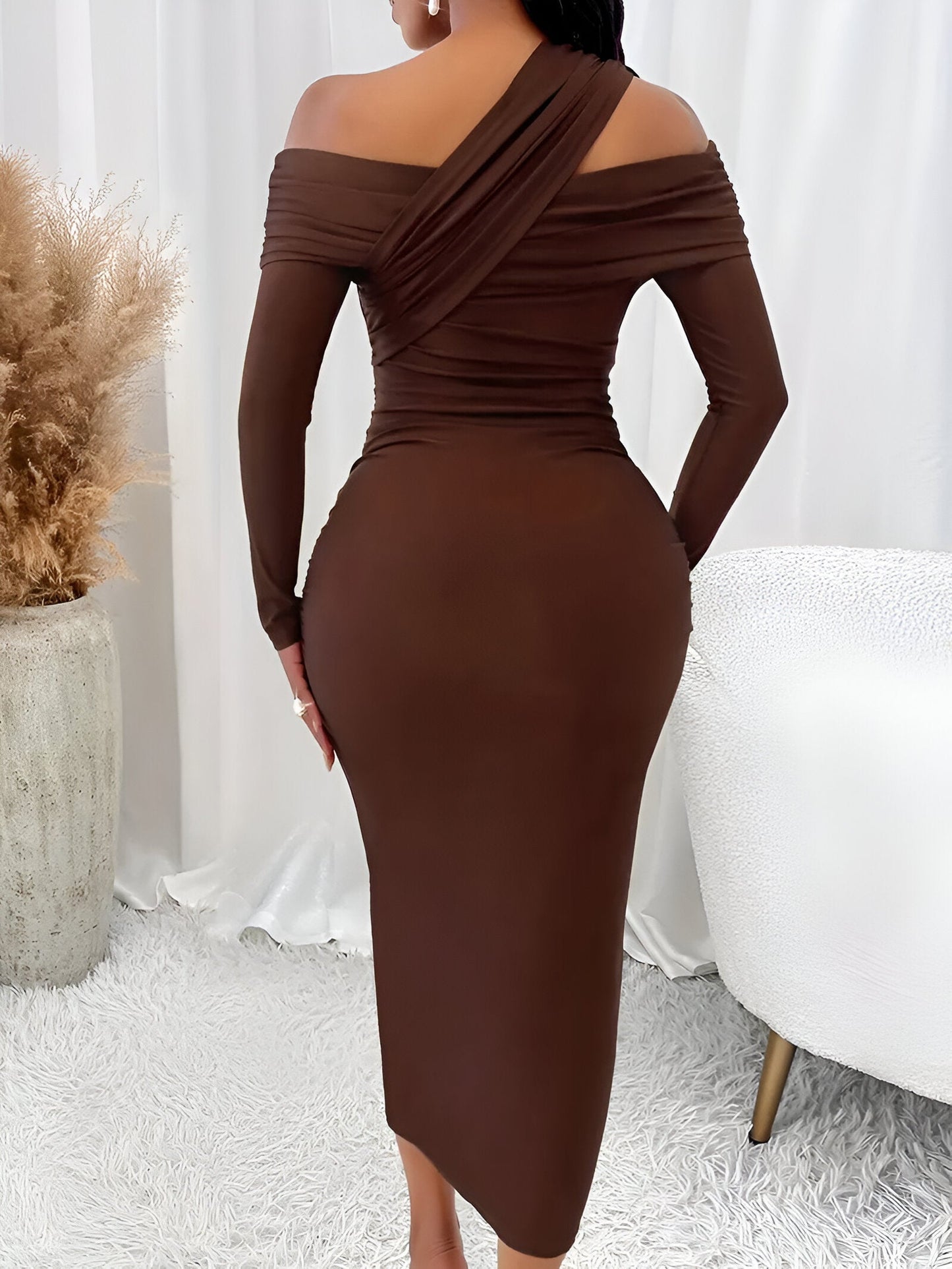 Tatiana | Elegantes schulterfreies Bodycon-Kleid