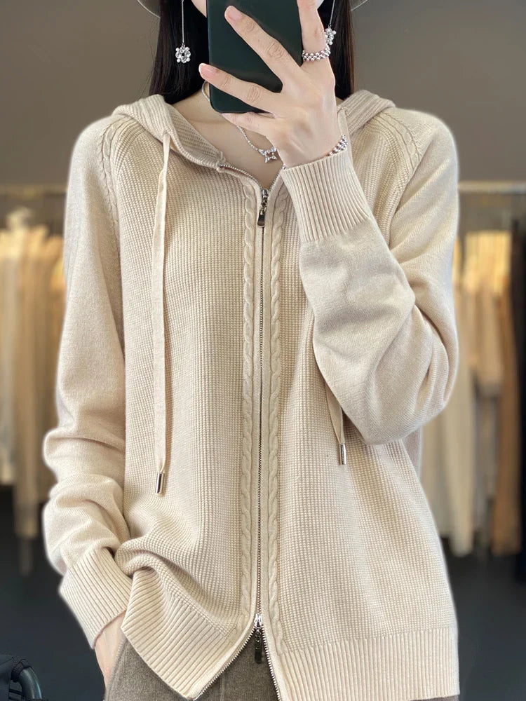 Chay | Luxuriöser Kapuzen-Cardigan