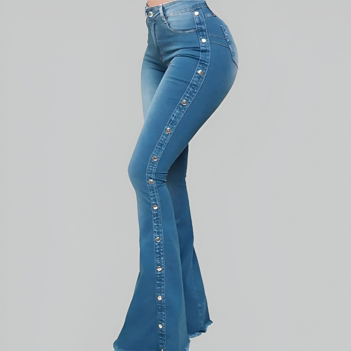Genoveva | Vintage-inspirierte High-Waist Flared Jeans