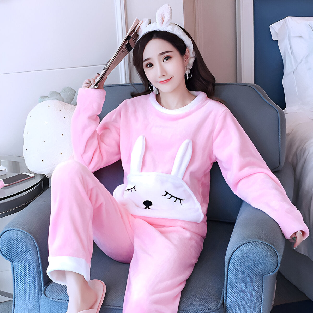 Jana | Kuscheliges Fleece-Pyjama-Set