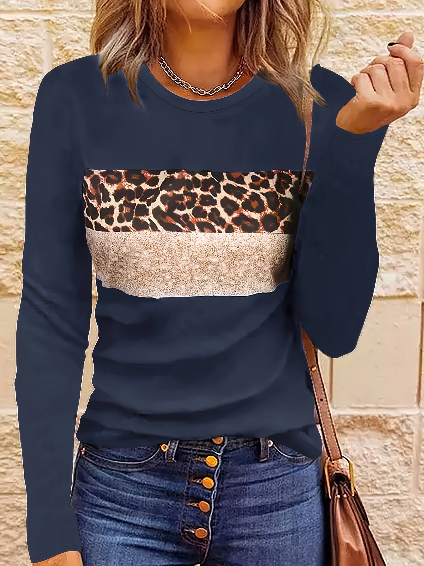 Lada | Das Schicke Leopard-Print Langarmshirt