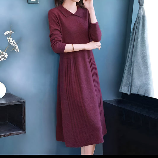 Rebekka | Mühelose Eleganz in einem gestrickten Maxikleid