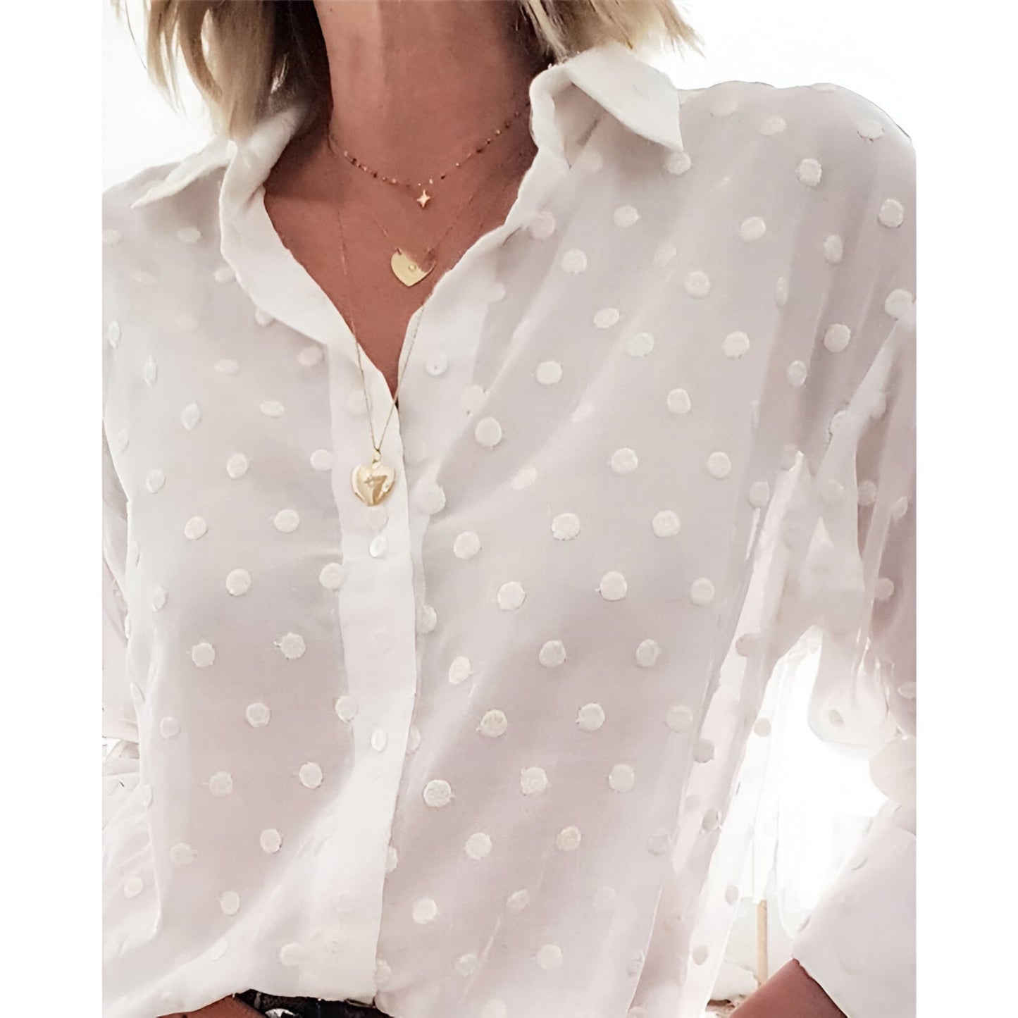 Alvi | Elegante Polka Dot Bluse