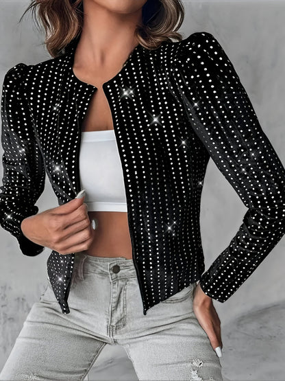 Regina | Luxuriöse Shimmer Paillettenjacke
