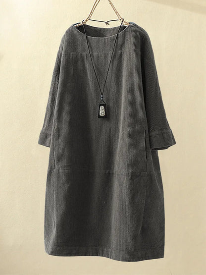 ELESA - Kleid aus Cord