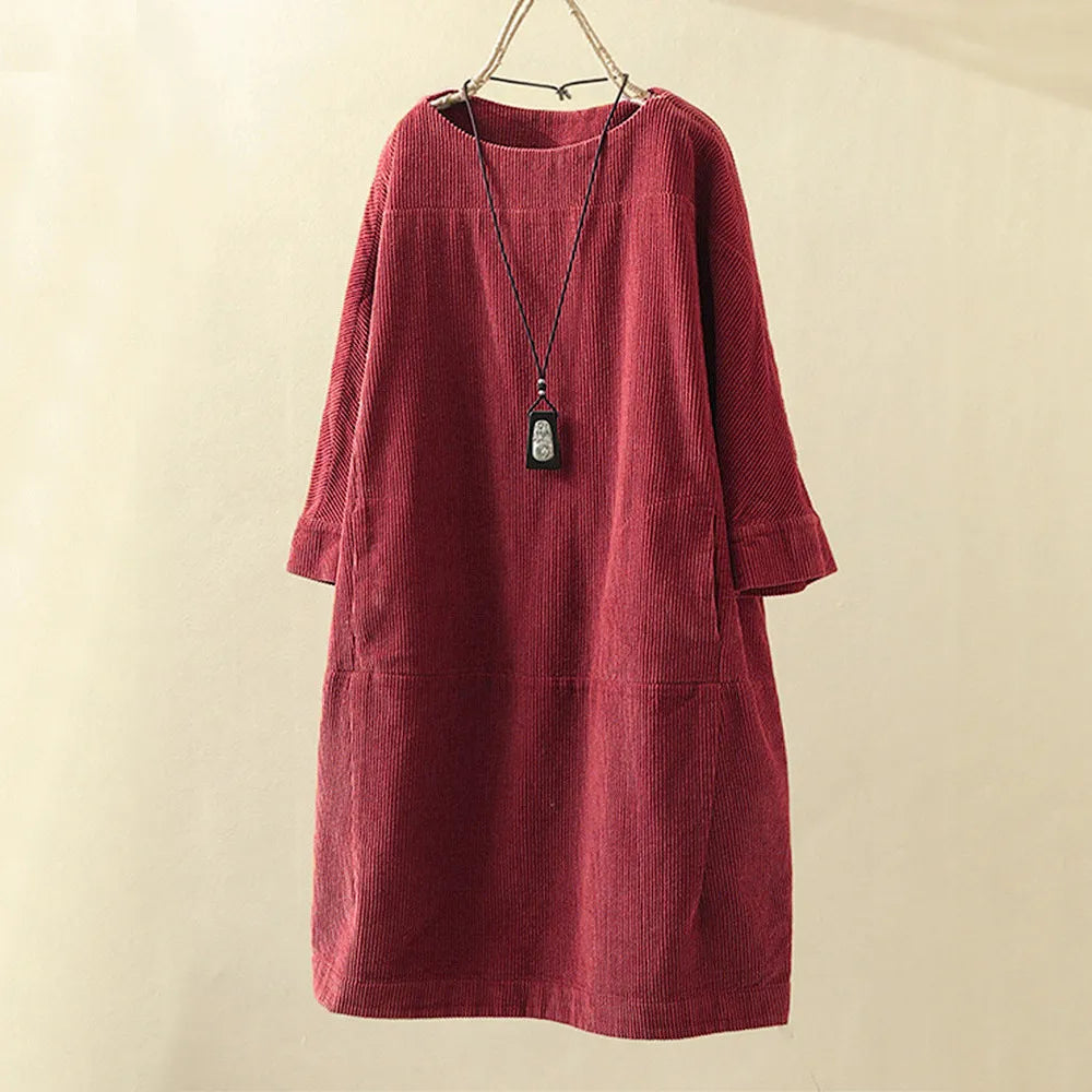 ELESA - Kleid aus Cord