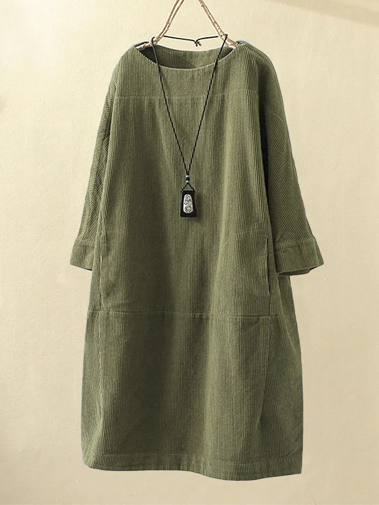 ELESA - Kleid aus Cord