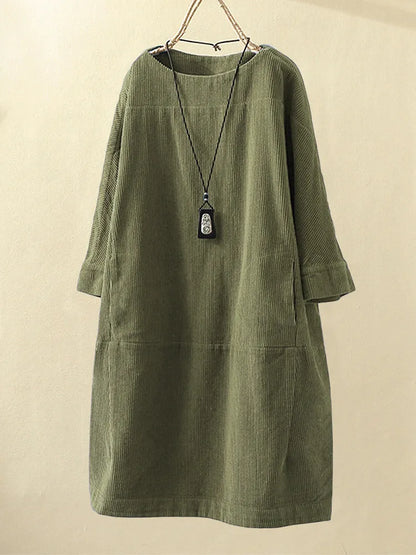 ELESA - Kleid aus Cord