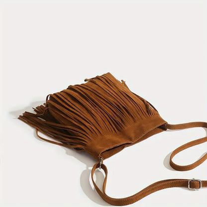 Adel | Chic Retro Quasten Umhängetasche: Erhebe Deinen Alltagsstil