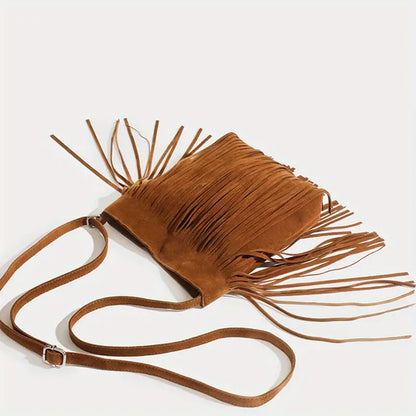 Adel | Chic Retro Quasten Umhängetasche: Erhebe Deinen Alltagsstil