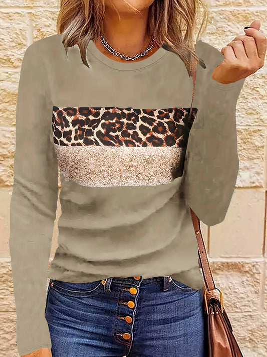 Lada | Das Schicke Leopard-Print Langarmshirt