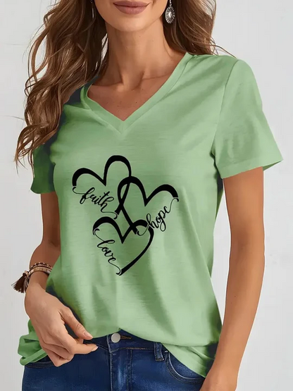 Beatrice - Bedrucktes T-Shirt Für Frauen