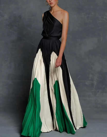 Olha - One-Shoulder Maxikleider