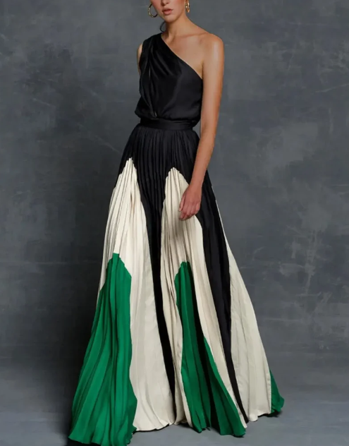 Olha - One-Shoulder Maxikleider