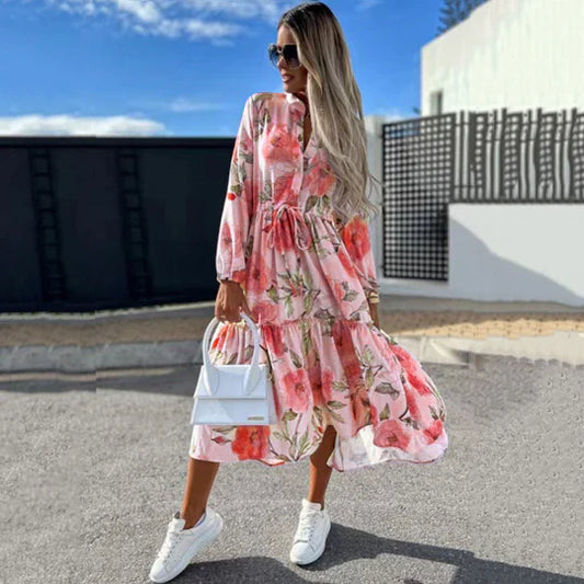 Lara - Geblümtes Midikleid