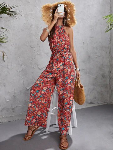 Geertje - Geblümter Halter-Overall
